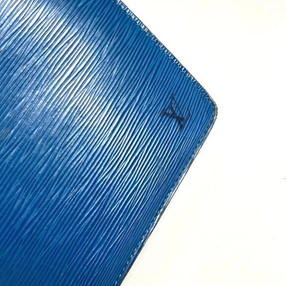 LOUIS VUITTON M48185 Epi Riviera Bag Shoulder Bag Tote Bag Leather Toledo Blue - Picture 3 of 15